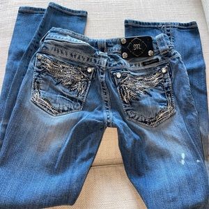 Size 25 Miss Me Jeans with wings